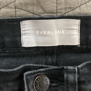 Everlane size 25 ankle black jeans